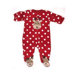 PAJAMAS,  3m,  CARTER'S,  Christmas, polka dots